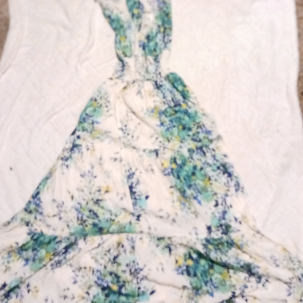 Lovestitch Blue and Green High Low Sundress